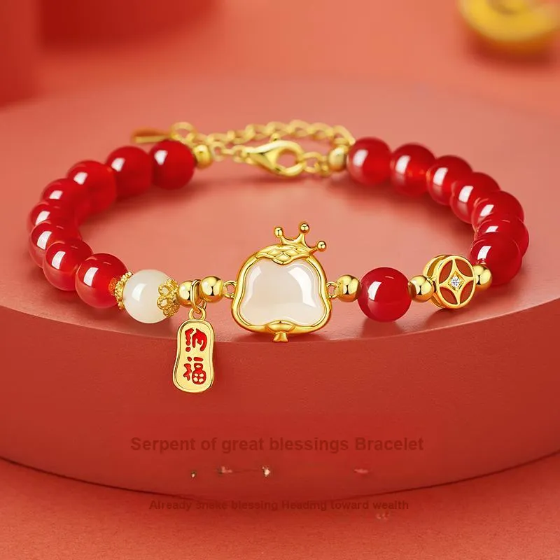 Central Fashion Bracelets Pale Greenish White Jade Women's-1