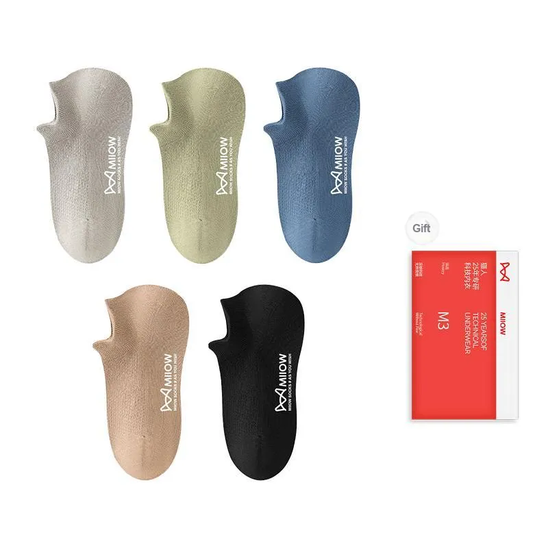 MIIOW No Show Socks Men's Shopping Bag Combo Set-13