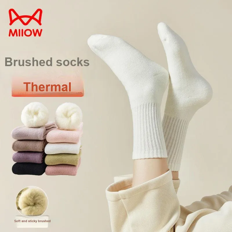 MIIOW Mid Calf Socks Women's Combo Set-1