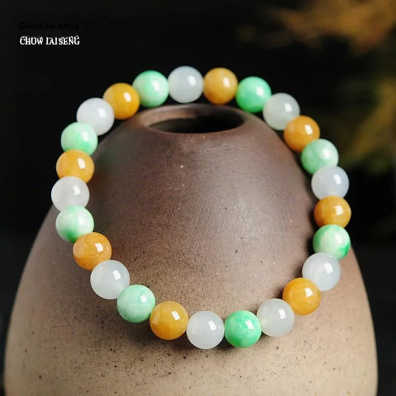 CHOW TAI SENG Glutinous Jade Jadeite Bracelets Unisex-5