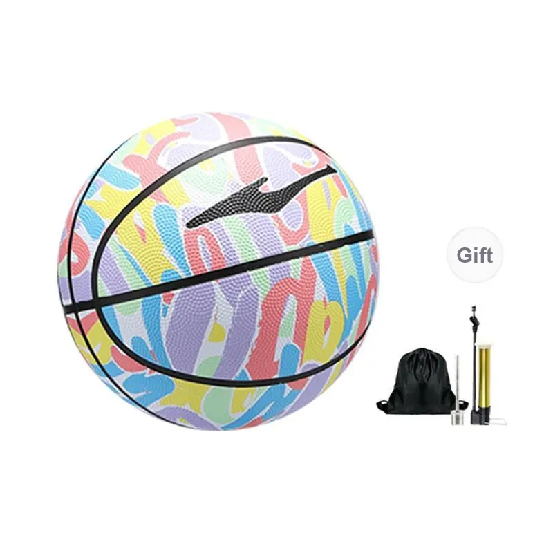 Erke Rubber Basketball Size 7 Training Unisex-4