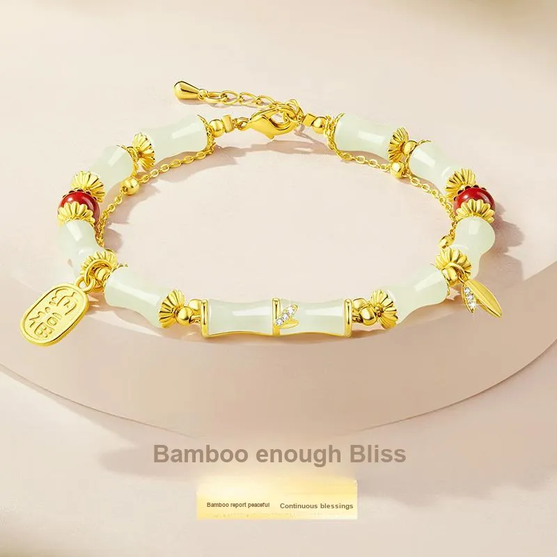 Moonstone Edge Hetian Jade Bracelets Pale Greenish White Jade Women's-1