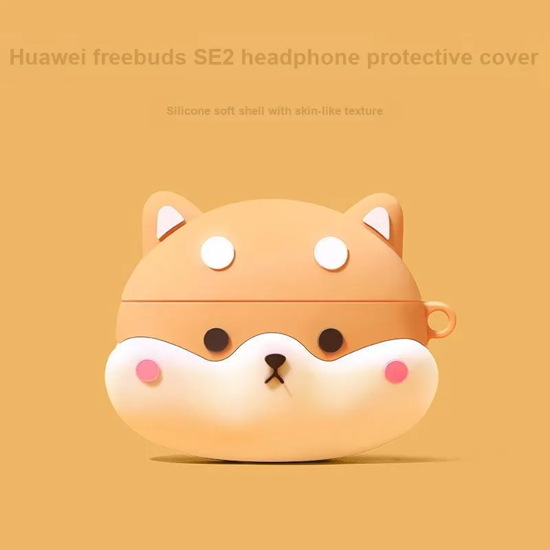 CHRROTA Compatible With Huawei Freebuds SE2 Silicone Cartoon Astronaut Headphone Cases-2