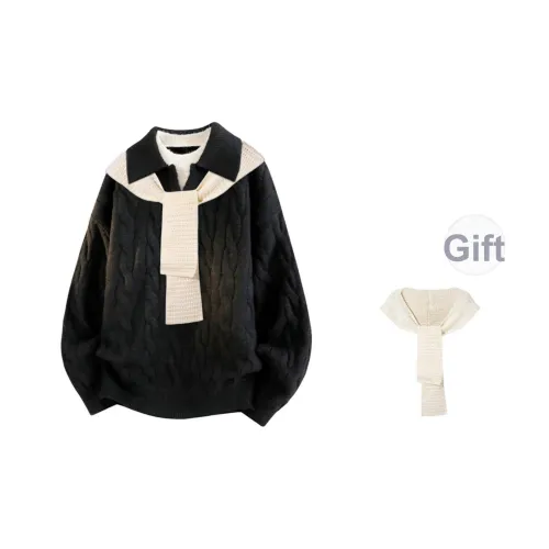 FONDLOOK Свитер Бесплатно Шарф Унисекс