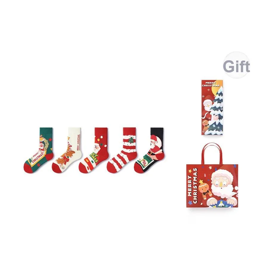 Primeet Mid Calf Socks Unisex Box 5 Pack