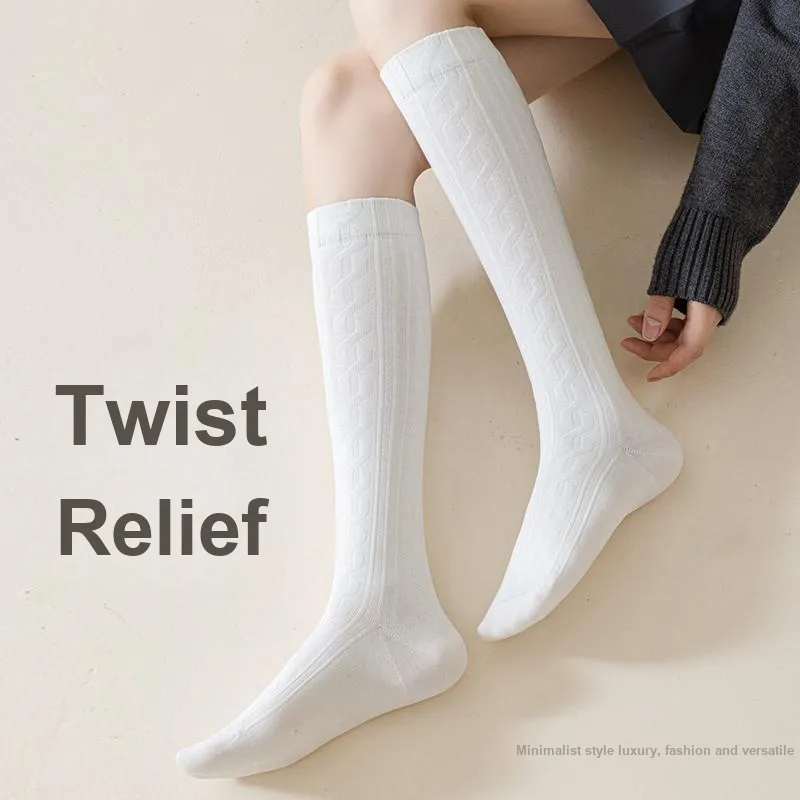 JIAZINI Knee High Socks Women's 4 Pack-8