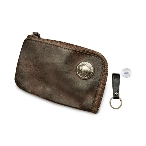 Simple Nature Кожа Держатель для Карт Кошелек для Монет Маленький Мужской Кофе Черный