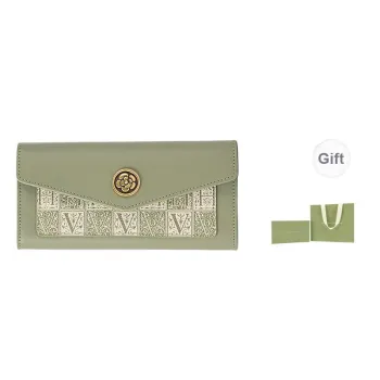 VANESSA HOGAN PVC Wallet Women's Green/Coffee