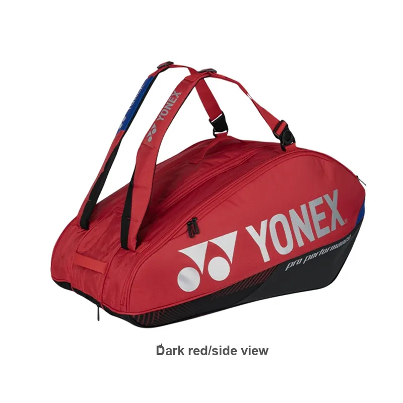 YONEX Badminton Racket Bags 6 Pcs Sporty Style Backpack Dark Red Unisex-1