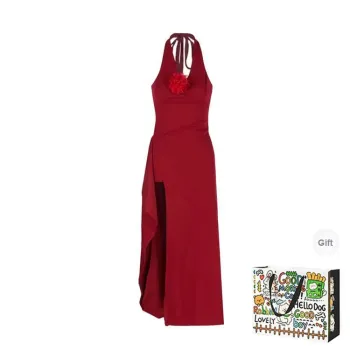 HAPG Sleeveless Dresses Women's Red Shopping Bag