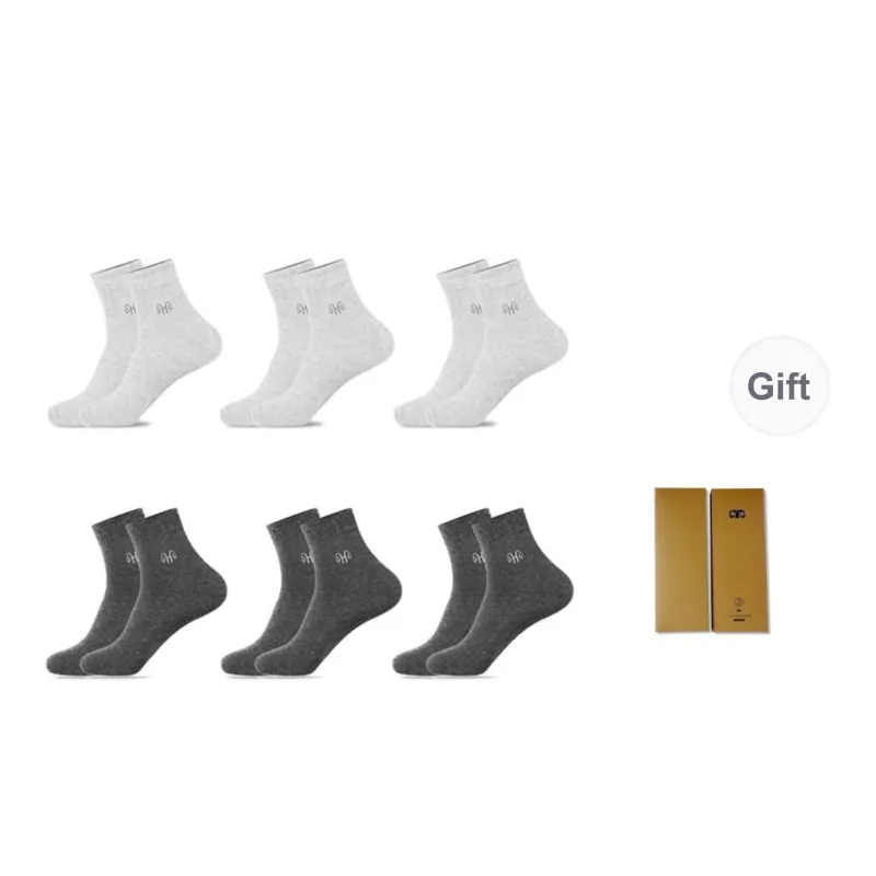 H YXIANG Mid Calf Socks Unisex Combo Set-6