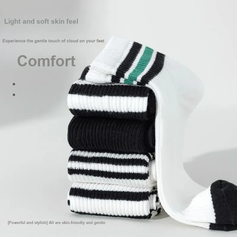 MIIOW Mid Calf Socks Men Box 5 Pack-1