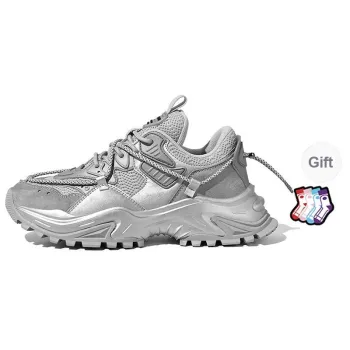 Masongarments Shark Tooth Series Running Shoes Unisex Low Top Black/Gray/White/Beige/Galaxy Gray