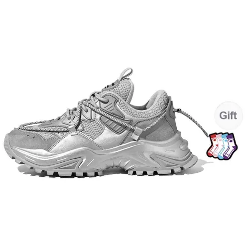 Masongarments Shark Tooth Series Running Shoes Unisex Low Top Black/Gray/White/Beige/Galaxy Gray