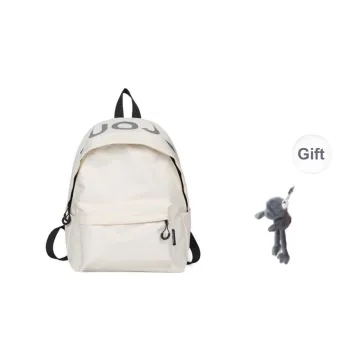 BRABOSTON Nylon Backpack Unisex White/Black/Red/Blue