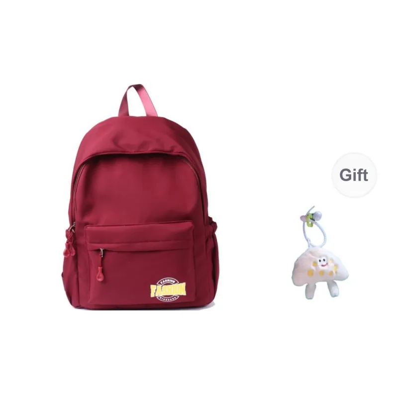 Yalu Nylon Backpack Unisex White/Black/Red/Blue-12