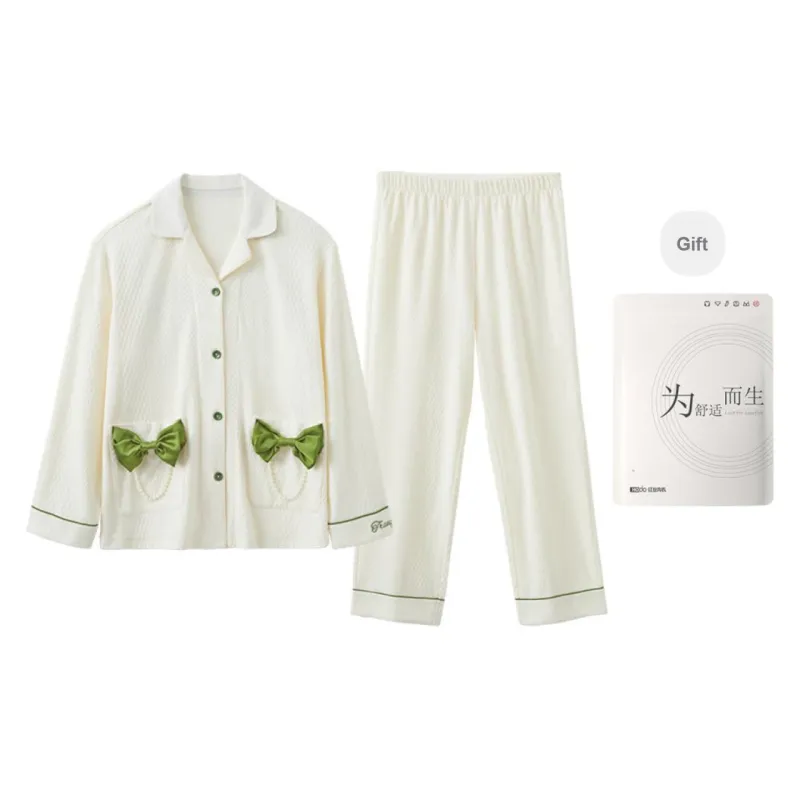 Red Beans At Home Pajama Set Women's Shopping Bag-0