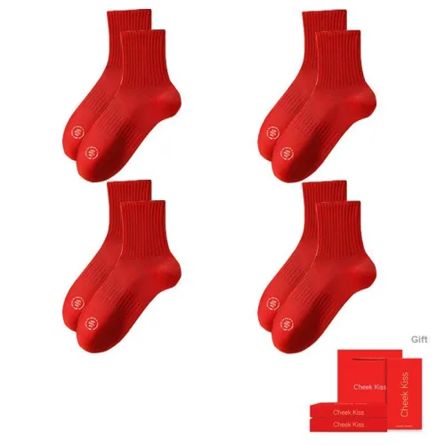Cheekkiss Knee High Socks Men's Box 4 Pack