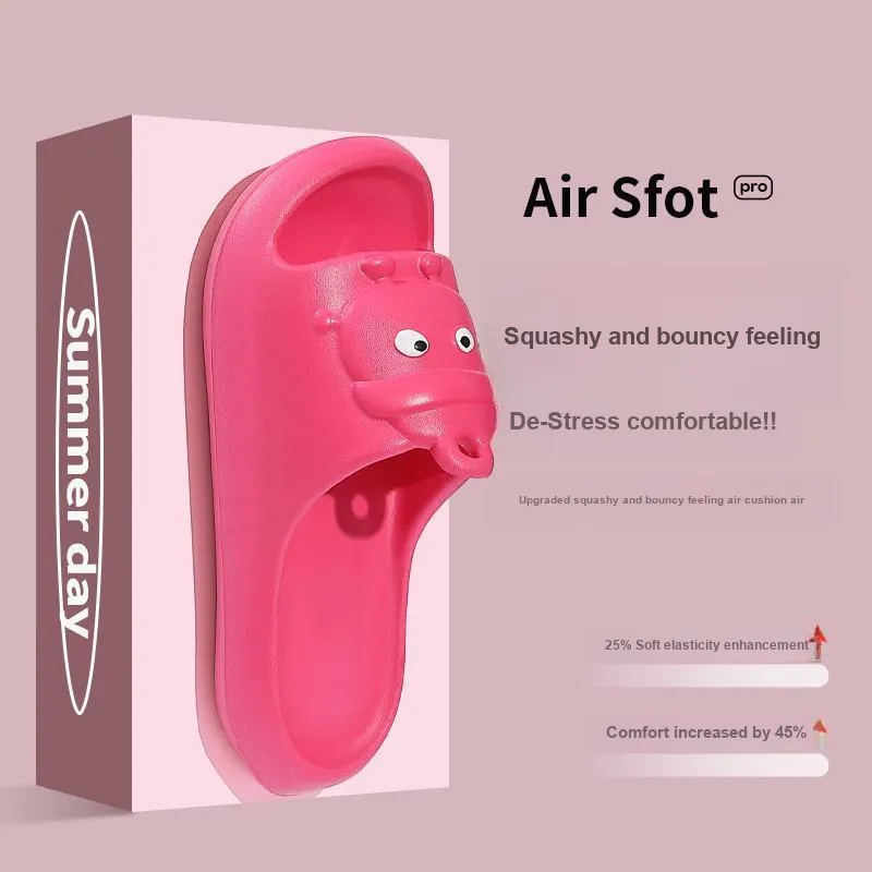 Foot Recreation Cartoon Summer Platform Home Comfortable Soft Sole 'Step in' Bathing Slippers-6