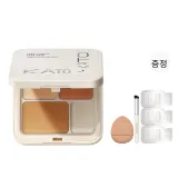 신형 업그레이드 N01 크림 치즈, 컨실러 브러시+손가락 파우더 퍼프+쉬머 리퀴드 파운데이션 샘플 3-2팩 세트