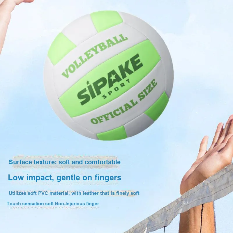 SIPAKESPORT Volleyball Unisex PVC Material Size 5 Standard Green-6