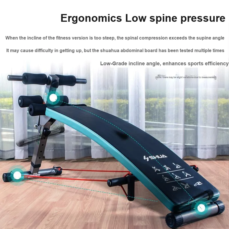 SHUA Home Multifunctional Abdominal Support Device Abdominal Board Supine Boards Blue Unisex-5