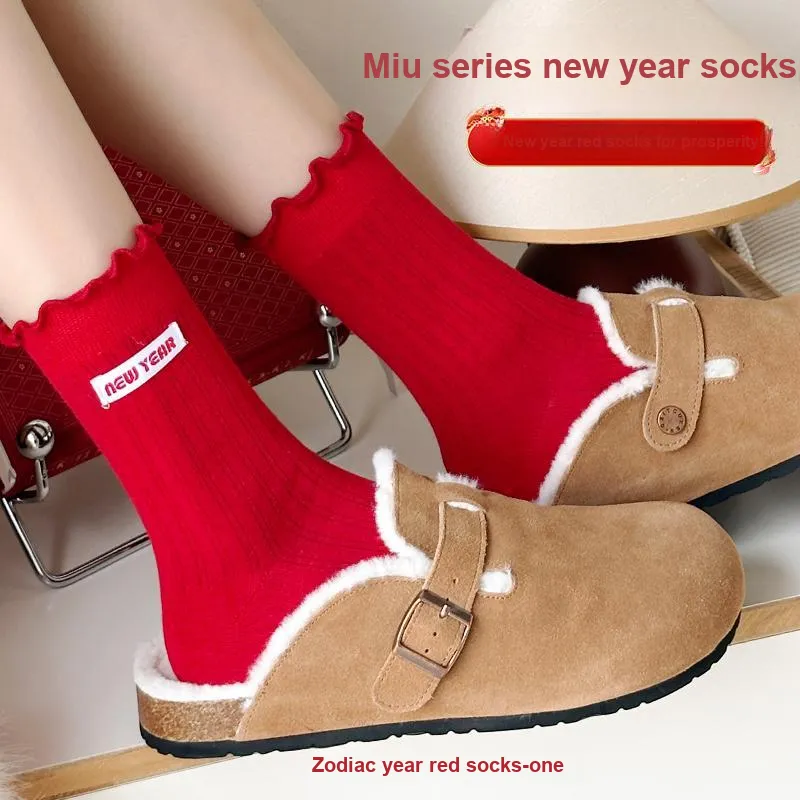 XIANSINIAO Mid Calf Socks Unisex 4 Pack-4