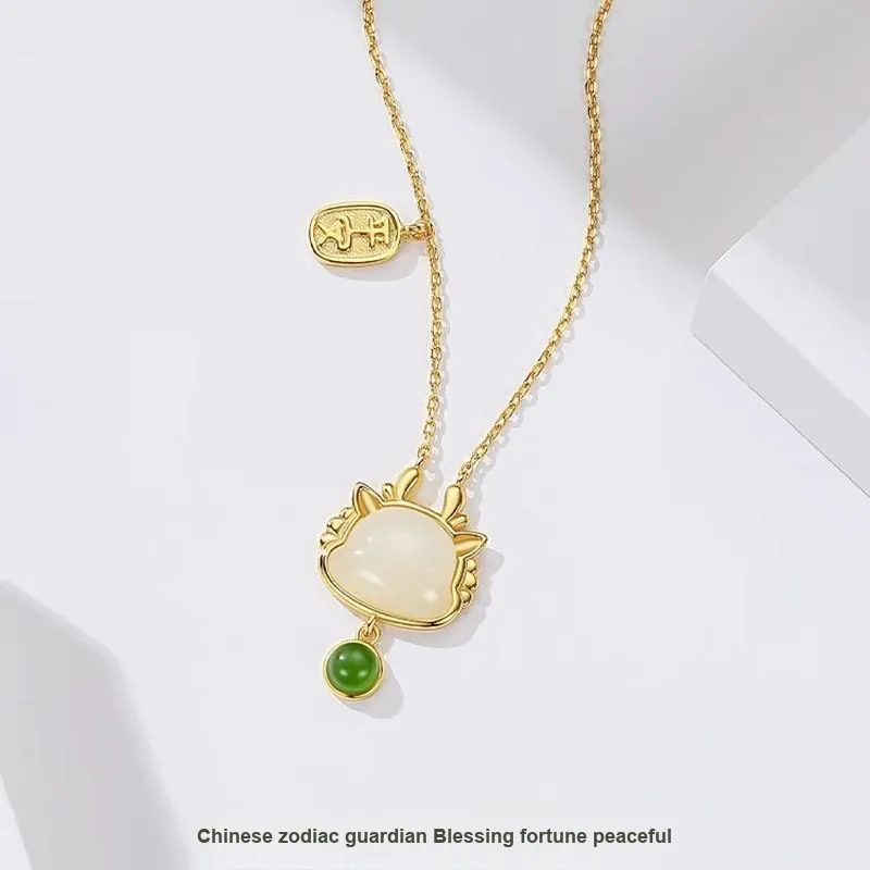 Happy Tide 925 Sterling Silver Necklaces Women's Gold-4