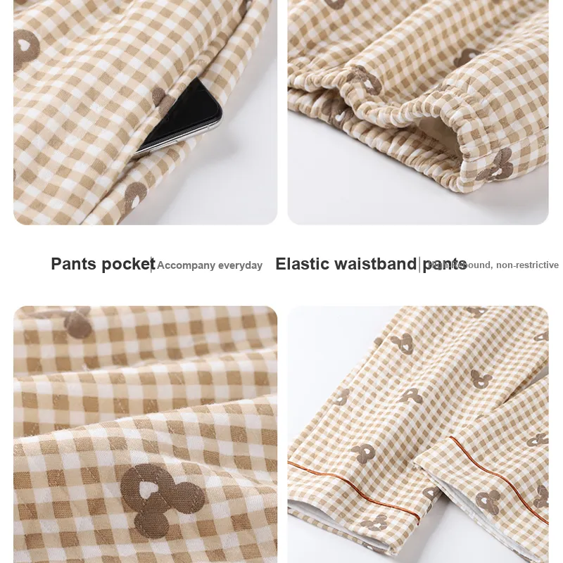 MIIOW Pajama Pants Women's Apricot-2