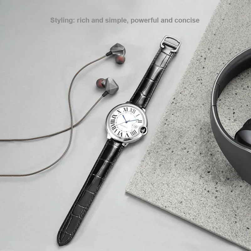 ZHISHENG Cartier Compatibility Watch Band 8/8.33/11/12/14mm Interface Width Genuine Leather Material-6