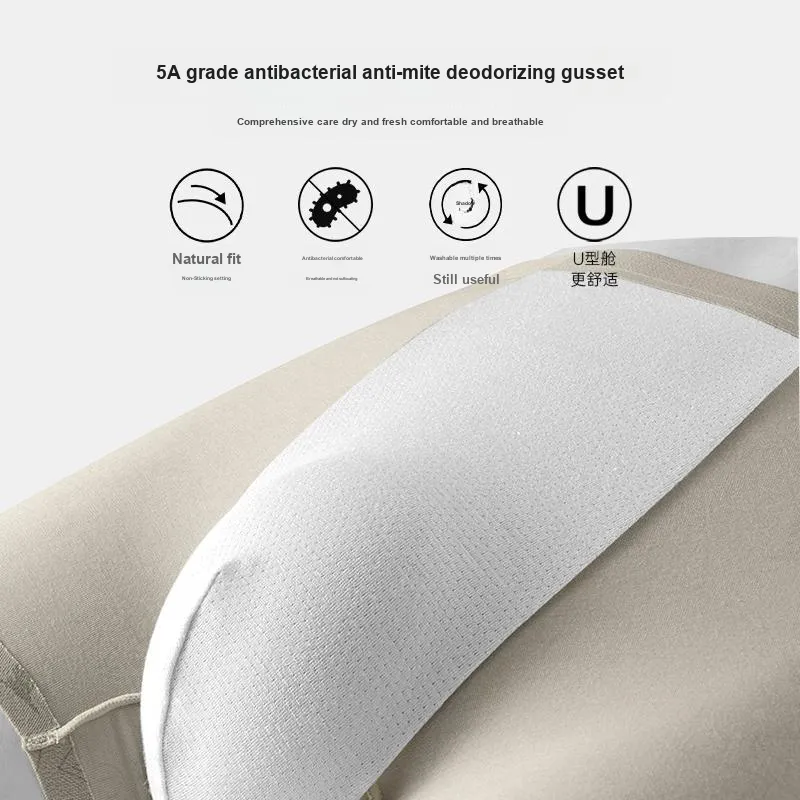 Cheekkiss Underpants Men's New Arrival Breathable Antibacterial Seamless Men's Boxer Shorts 3 Pack-3