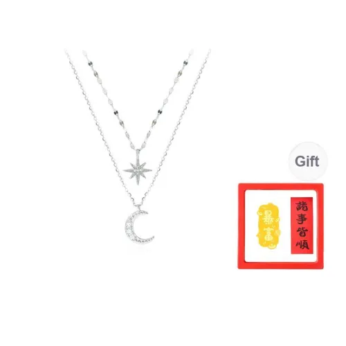 Chongqing Gold Store S925 Silver Necklaces Unisex