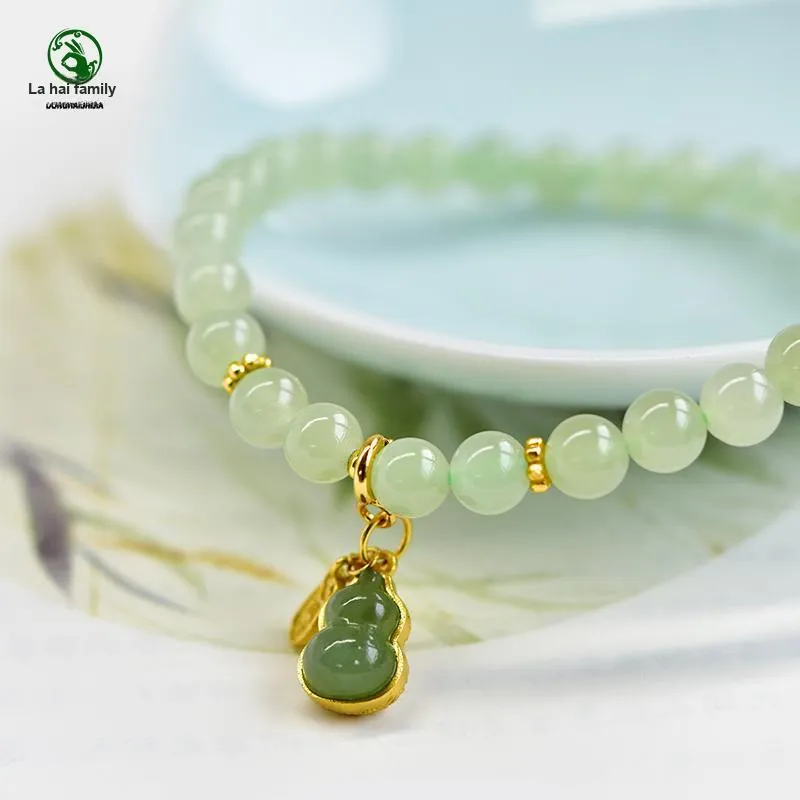 Tokai Family Bracelets Pale Greenish White Jade Women's-5