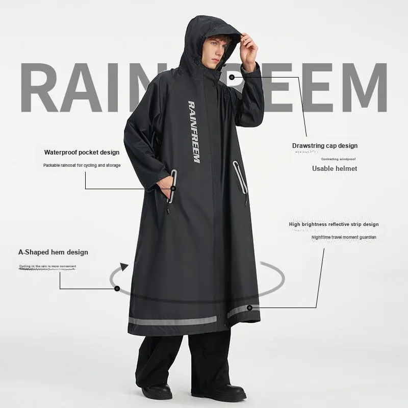 RAINFREEM Polyester Hiking And Cycling Windproof Raincoat-2
