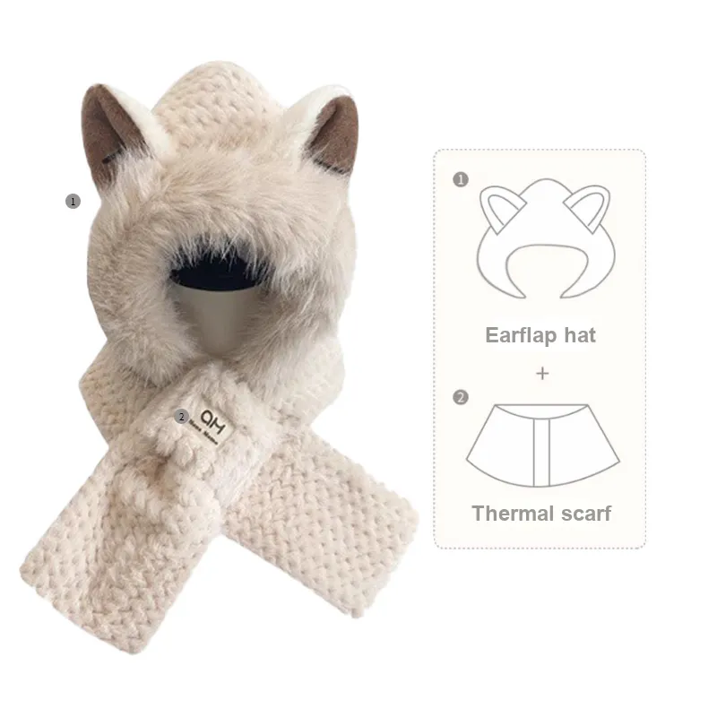 YUZHAOLIN Polyester Hoods & Plush Hats Women's-2