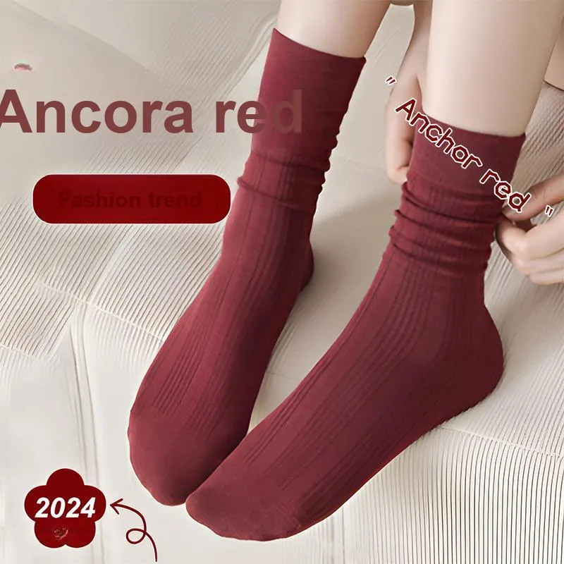 AOKANG Knee High Socks Women's 4 Pack-13