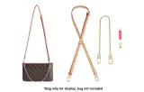 Smaller Bag Crossbody Modified Set[1.1 Adjustable Vegetable Tanned Leather+30cm Copper Decorative Chain]
