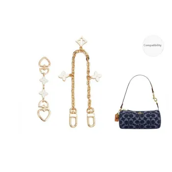 Ingenuity Handmade Metal Alloy Bag Strap Women's Gold Tone