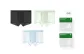 Mineral Black+Mist Green+Mineral Blue