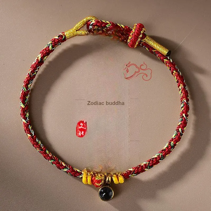 MAGICPOLE Copper, Fabric Rope Bracelets Unisex Red-1