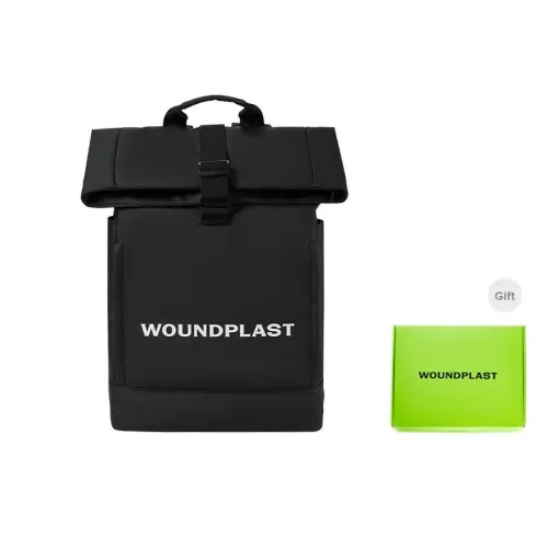 WPT PU Nylon Fabric Backpacks Large Size Unisex Black/White/Khaki