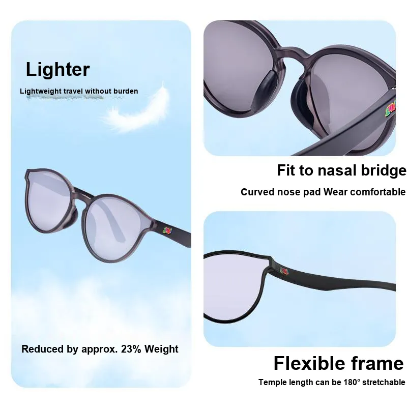 LUKI TR/Memory Plastic Round Sunglasses Kids'-12