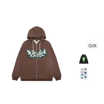 KZDALL Zip Closure Coat Unisex Coffee