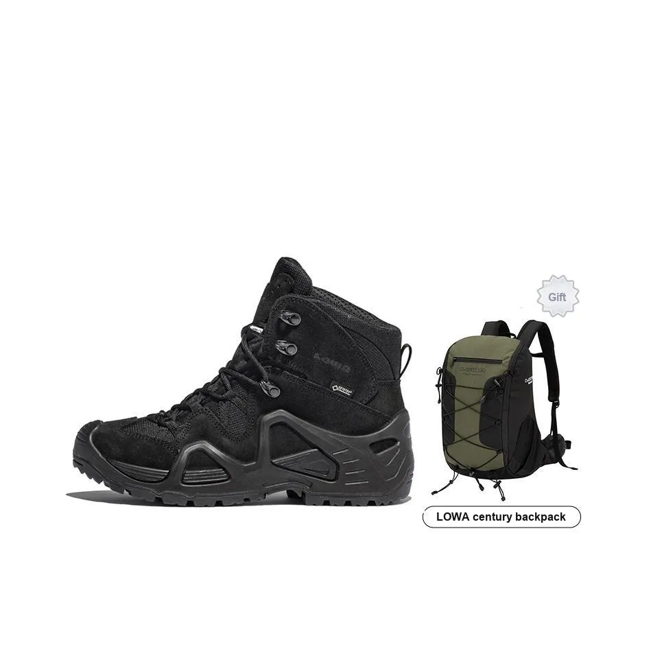 Lowa ZEPHYR Slip-resistant Abrasion-resistant MID Топ Походная обувь Унисекс Черный