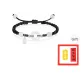 Lotus Peaceful Buckle Rope Bracelet[Black]