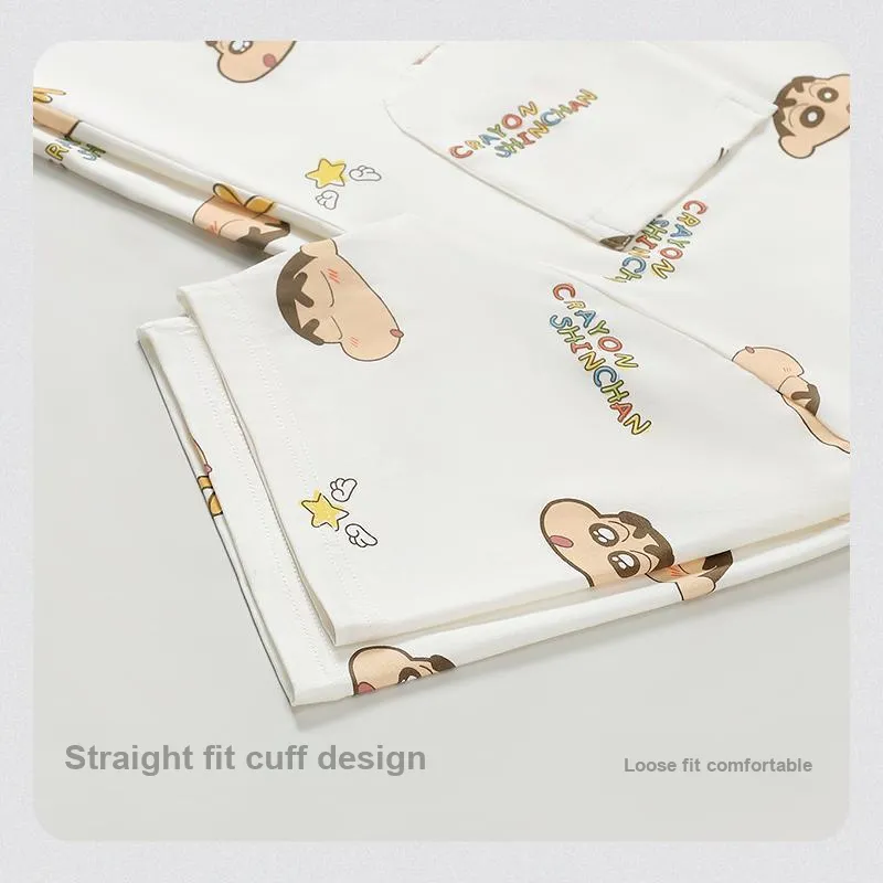 Gongdie x Crayon Shinchan Nightgown Women's Gift Box Set White-2