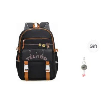 KAMLUI Nylon Backpack Regular Unisex Black/Purple/Green/Blue/Pink