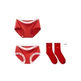 [2 Pack]Red Lace+Red Trim