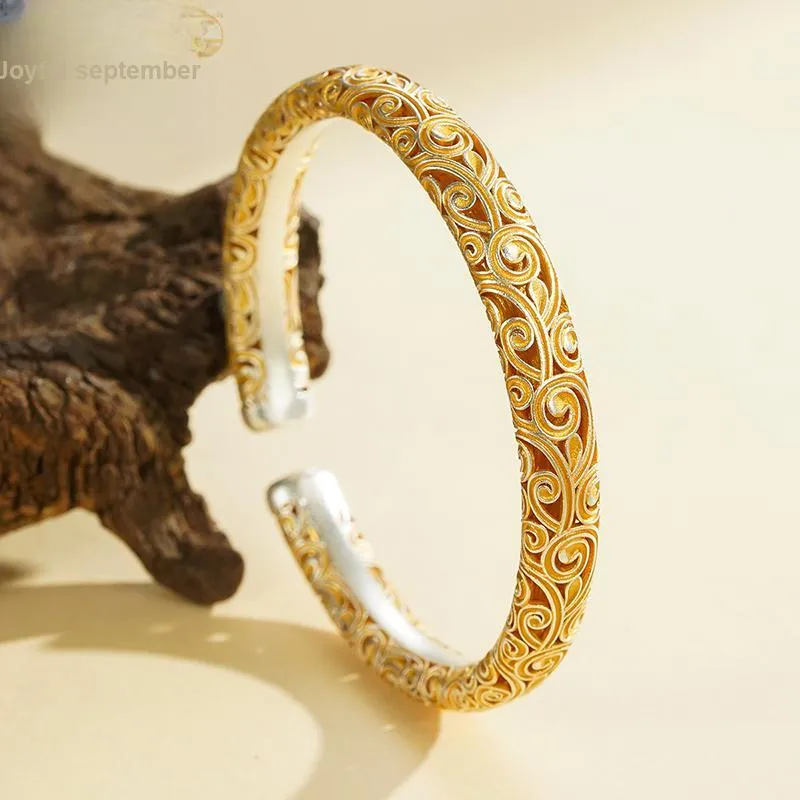 Nine Music 999 Fine Silver Bangles Women's-4