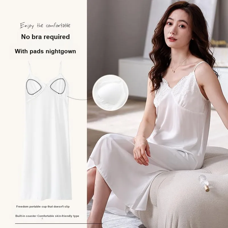 MIIOW Cool One Summer Series Nightgown Women's White-2